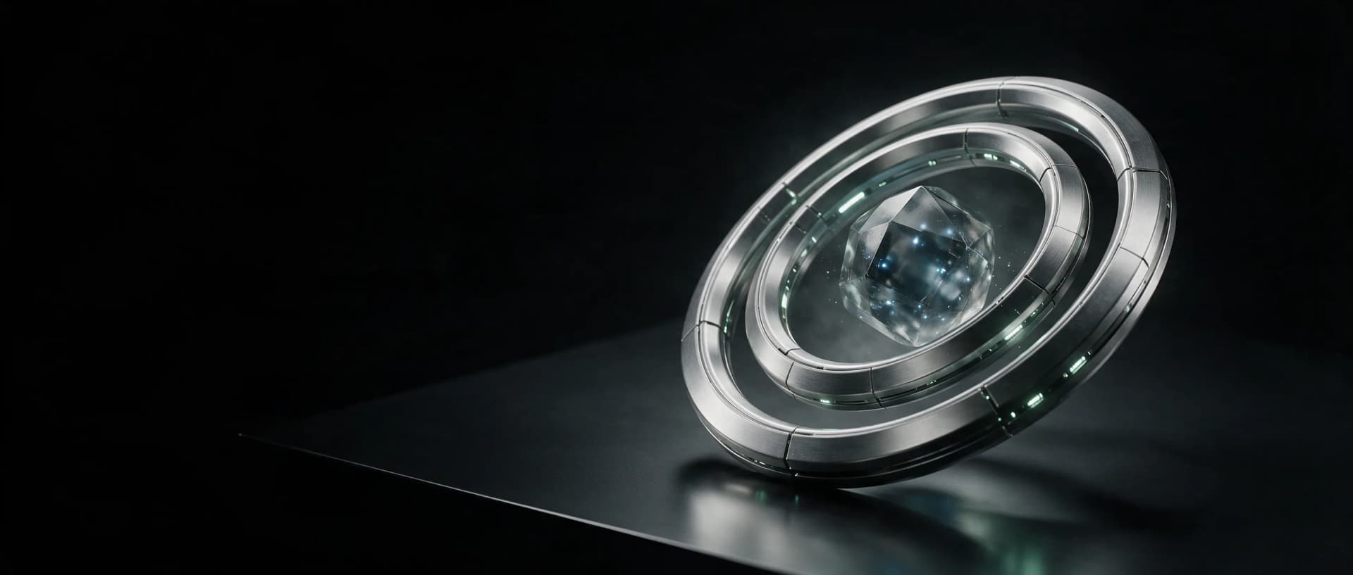 AnalogTrader's luminous three-dimensional market execution core